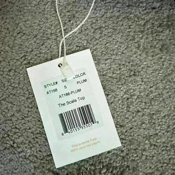 Andie Swim The Scala Top Strapless Bikini Top Plum - Picture 5 of 5